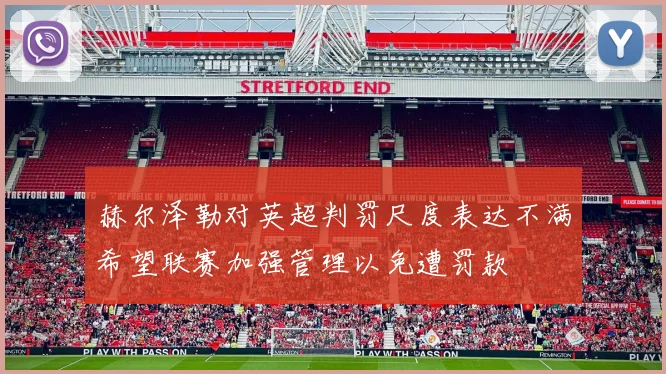 赫尔泽勒对英超判罚尺度表达不满希望联赛加强管理以免遭罚款